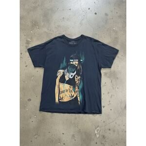 Y2K MOB Inc “Down By Law Tattoo Girl” T-Shirt – Black (XL)